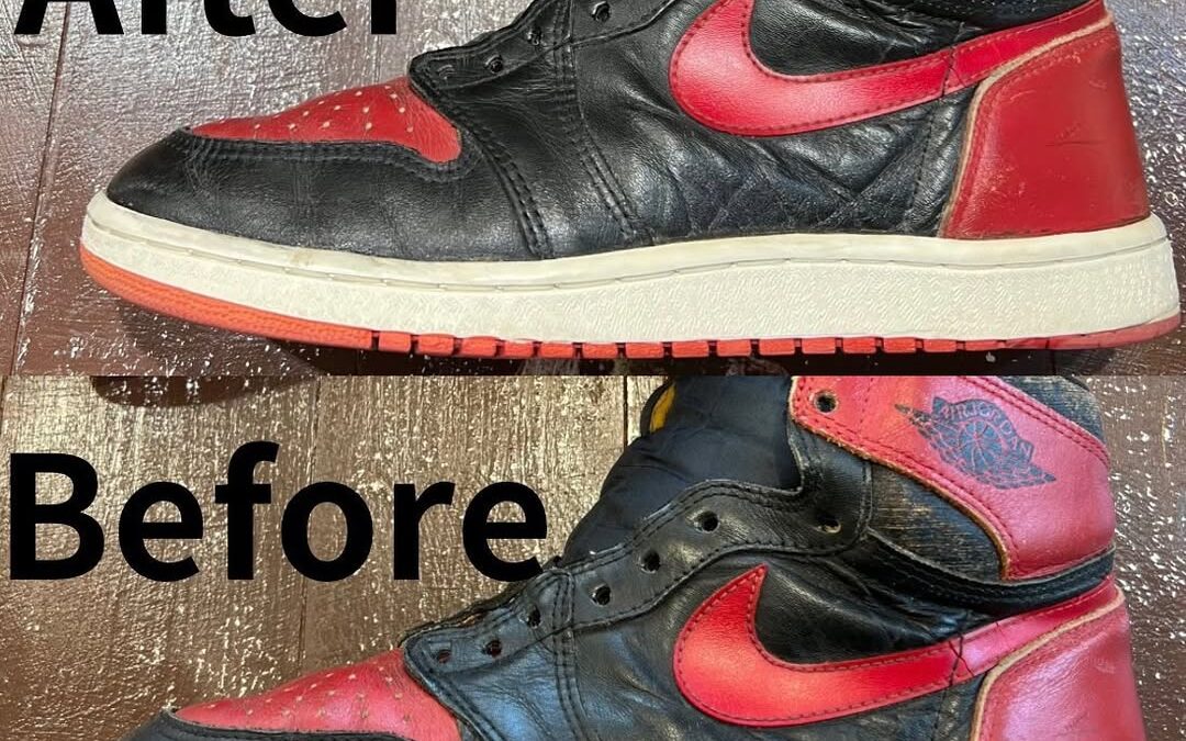 スニーカーの染色・リカラー・黄ばみ取り